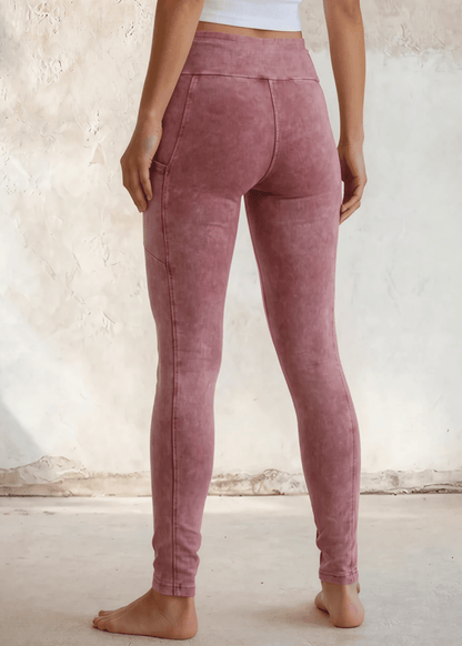 Plano Perfect Fit  Pocket Leggings (Pink Denim)
