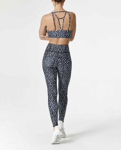 Printed Yoga Leggings with Pockets Made in USA