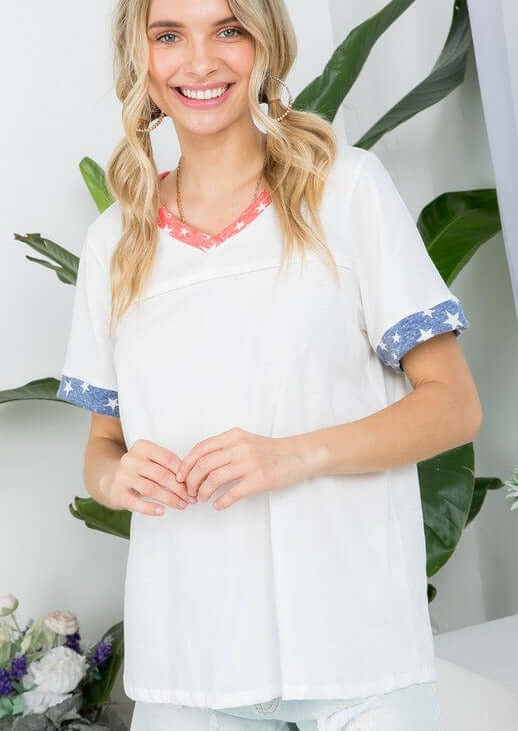 All Cotton Patriotic Essentials Tee CLEARANCE FINAL SALE
