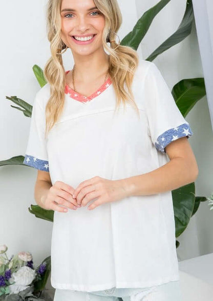 All Cotton Patriotic Essentials Tee CLEARANCE FINAL SALE