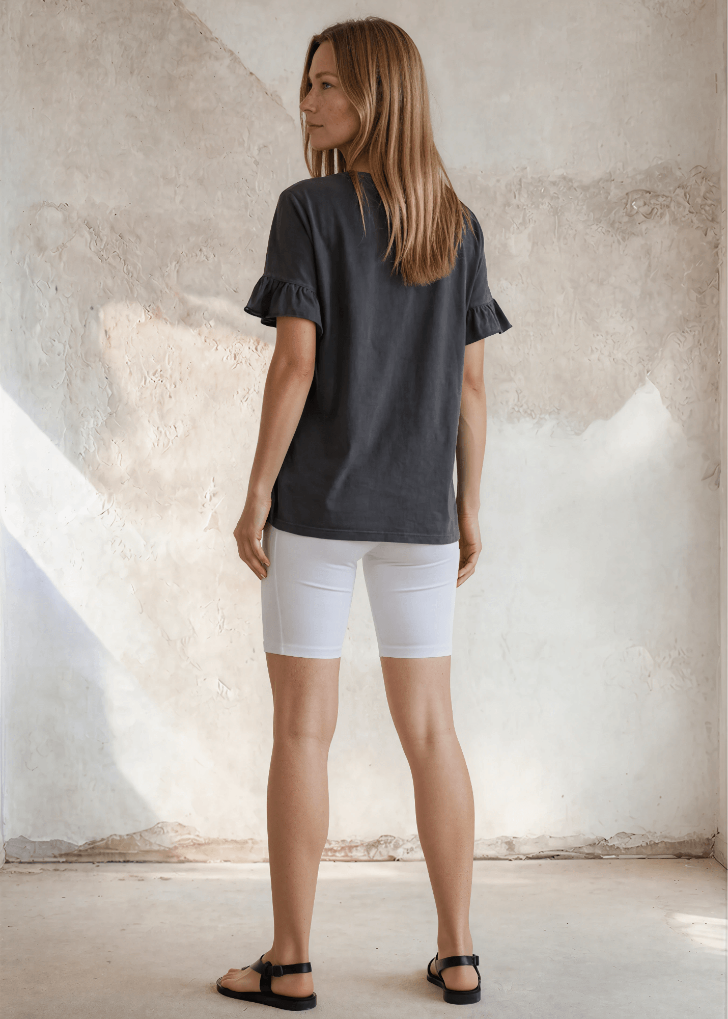 Rita Ruffled Sleeve Loose Fit Tee