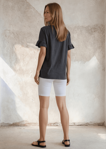Rita Ruffled Sleeve Loose Fit Tee