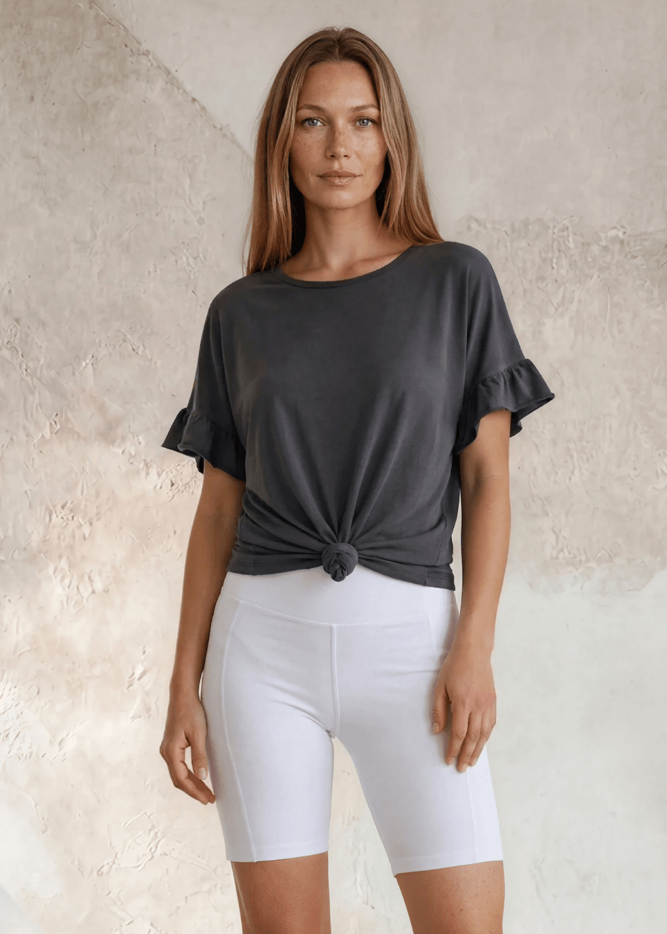 Rita Ruffled Sleeve Loose Fit Tee