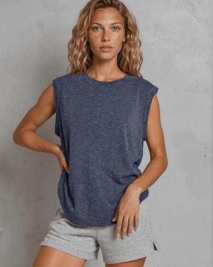 Keeper Top Muscle Tee (Navy)