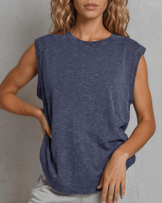 Keeper Top Muscle Tee (Navy)