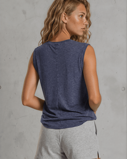 Keeper Top Muscle Tee (Navy)