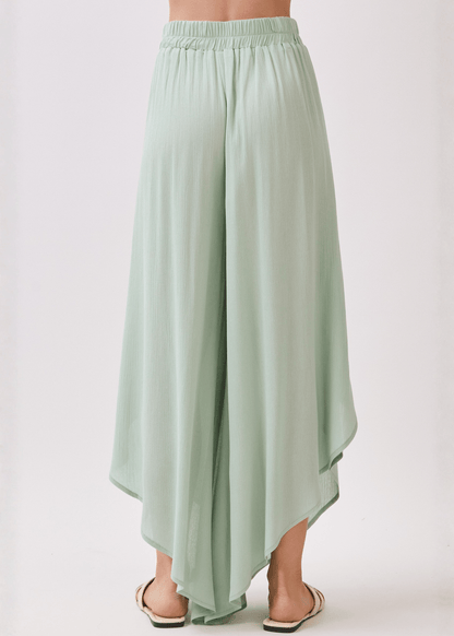 Val's Vacation Flowy Pants (New Sage)