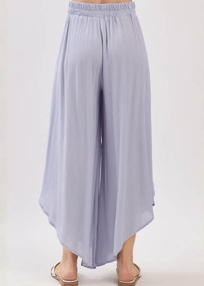 Val's Vacation Flowy Pants (Pale Periwinkle)
