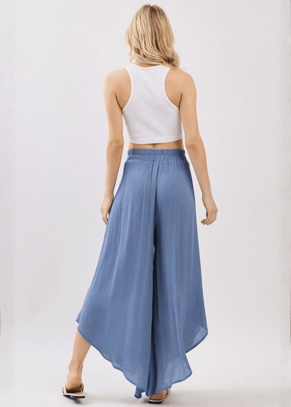Val's Vacation Flowy Pants (Denim Blue)