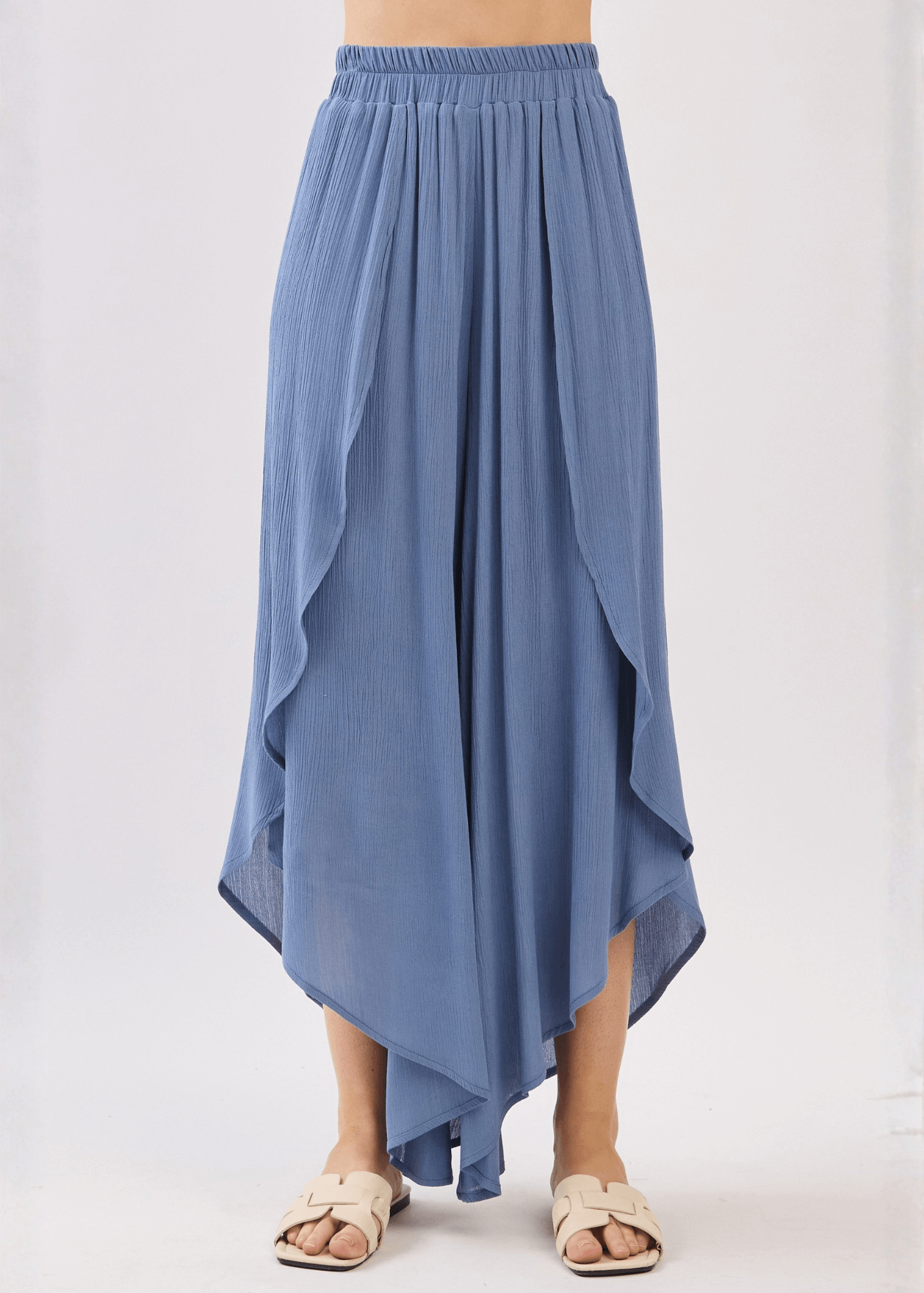 Val's Vacation Flowy Pants (Denim Blue)
