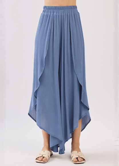 Val's Vacation Flowy Pants (Denim Blue)