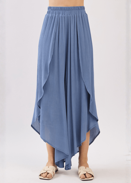 Val's Vacation Flowy Pants (Denim Blue)