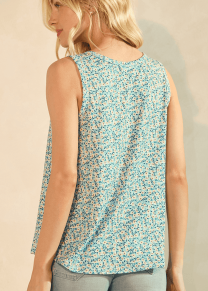 Fresh and Floral Sleeveless Top