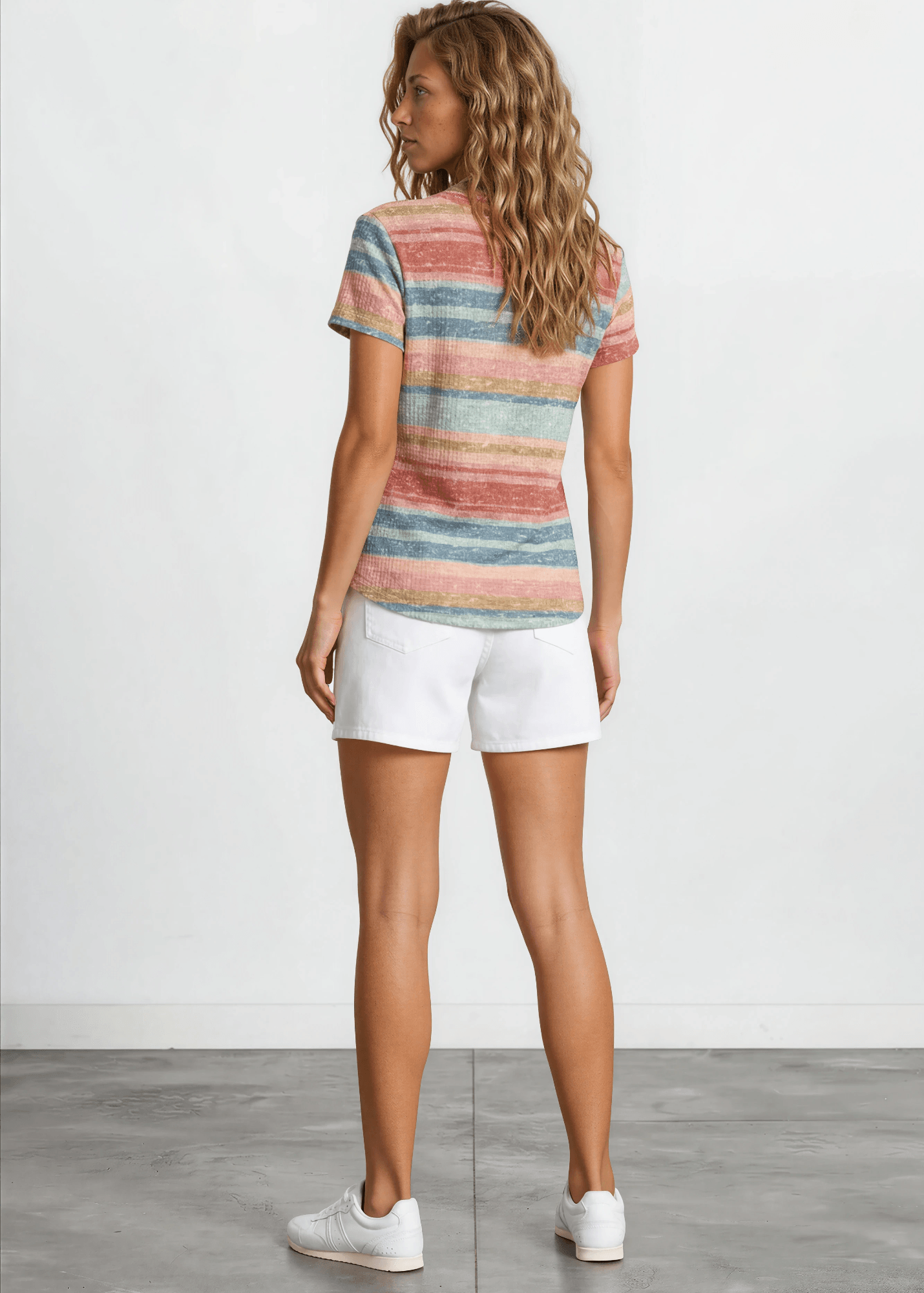 Cary's Colorful Striped Tee