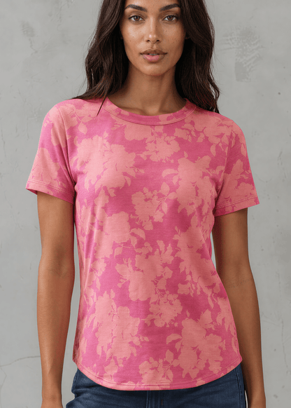 Fuchsia Floral Fashion Tee