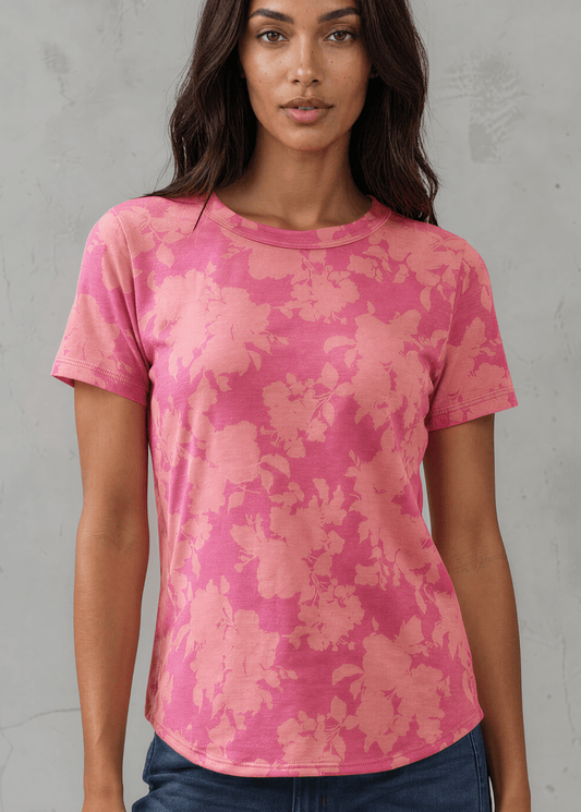 Fuchsia Floral Fashion Tee