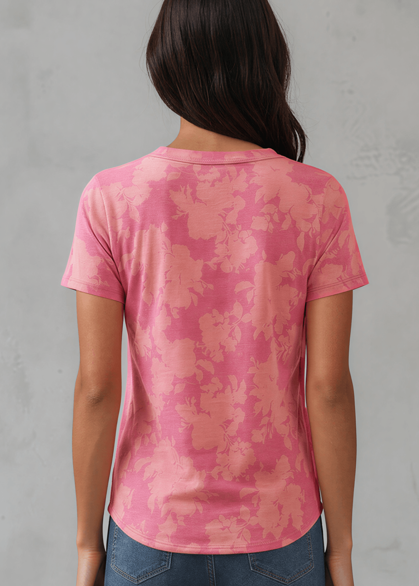 Fuchsia Floral Fashion Tee