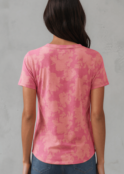 Fuchsia Floral Fashion Tee
