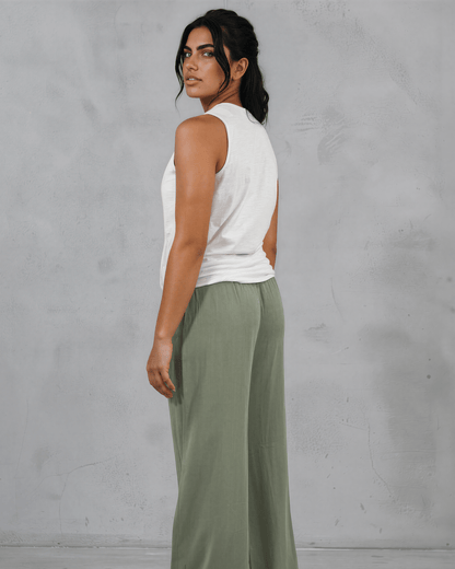 Courtney Cotton Surplice V Neck Top