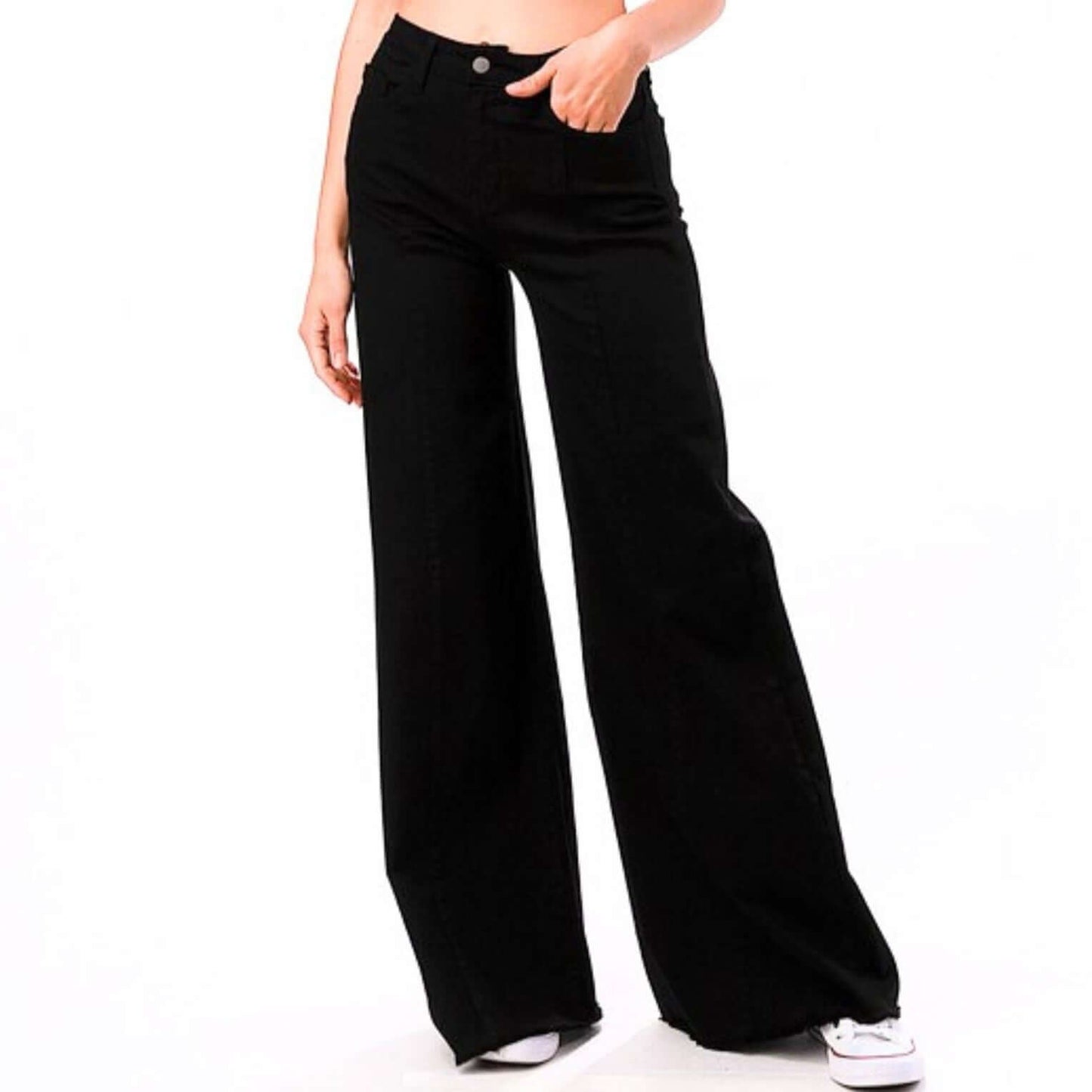 High Waist Flare Leg Denim Jeans - Clearance Final Sale