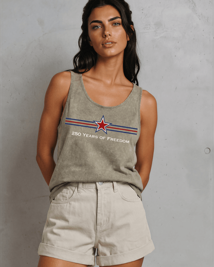 250 Freedom Star Graphic Tank Top | Made in USA | 4th of July
