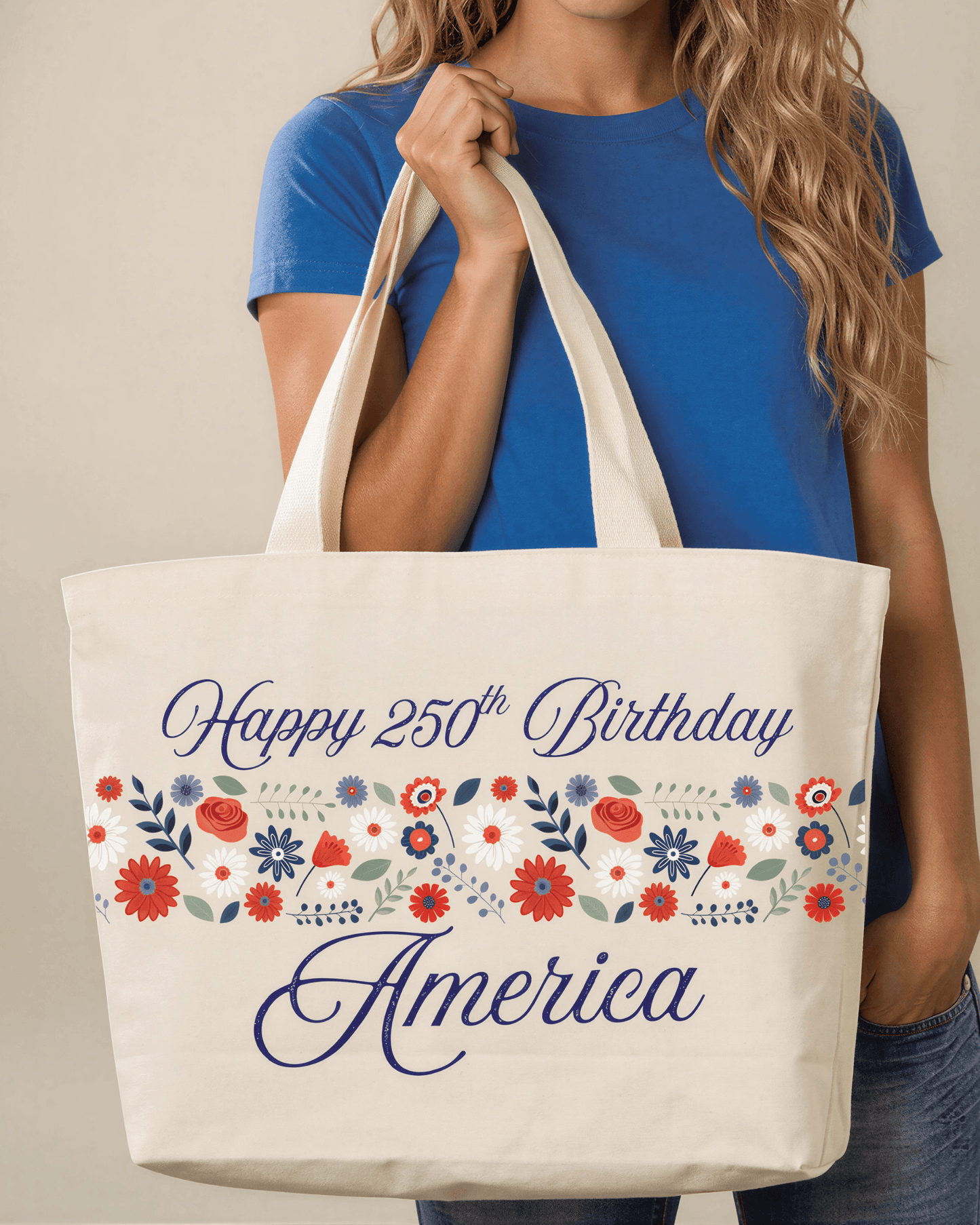 America 250 Commemorative Canvas Cotton Bag Made in USA