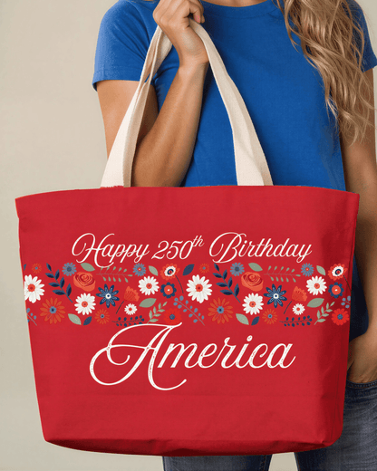 America 250 Commemorative Canvas Cotton Bag Made in USA