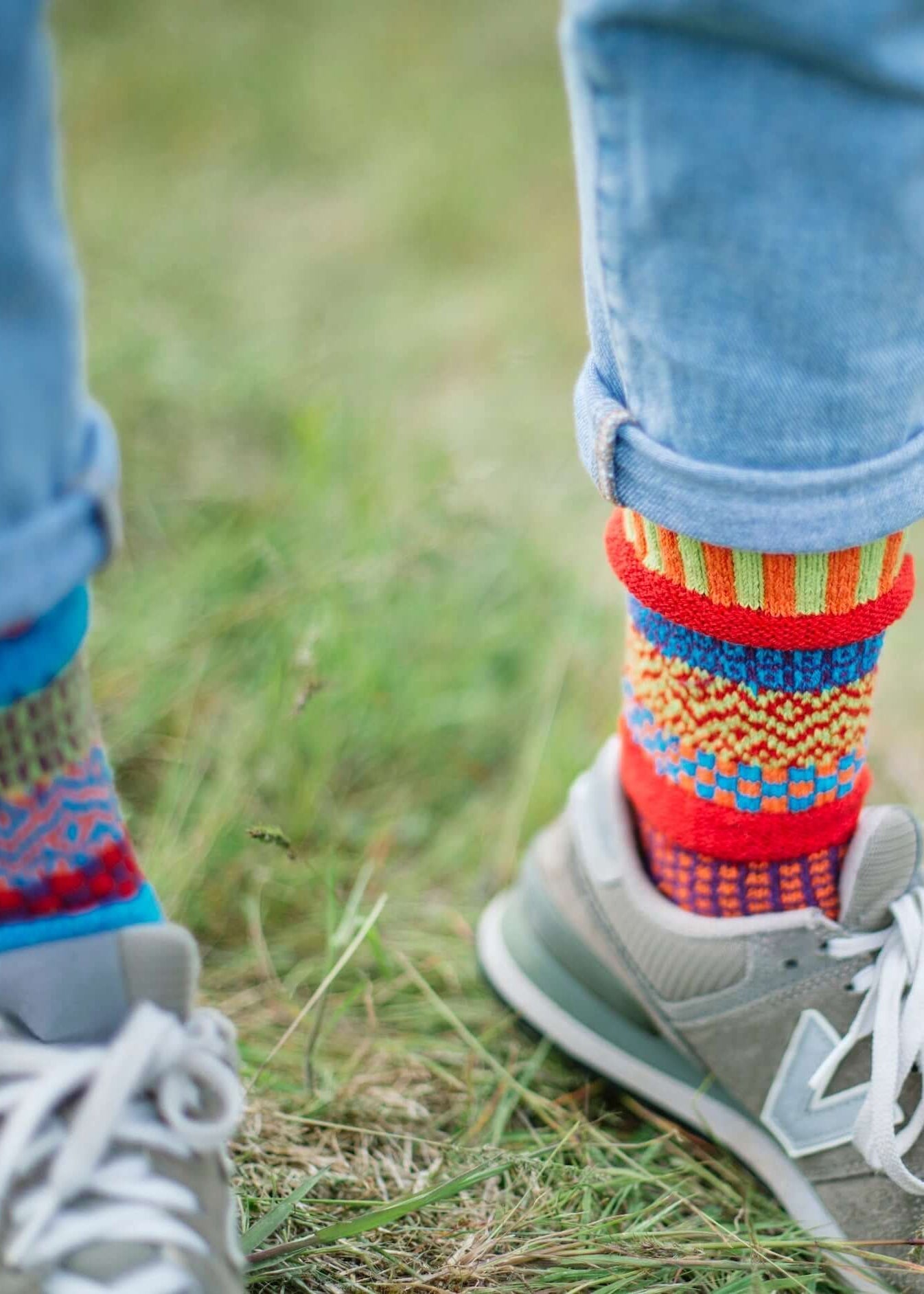 COSMOS Knitted Crew Socks Made in USA