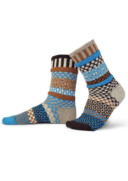 WALNUT Wool Blend Knitted Crew Socks