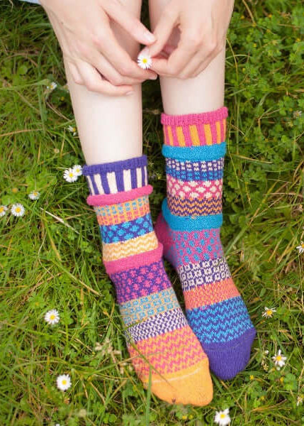 SUNNY Knitted Crew Socks Made in USA
