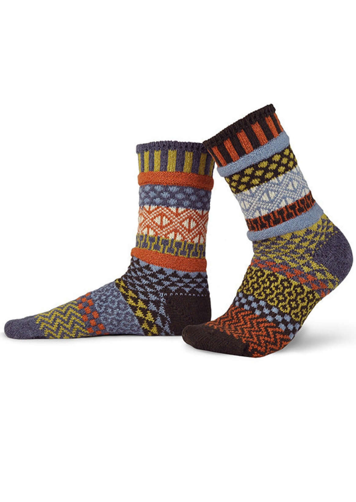 PONDEROSA Wool Blend Knitted Crew Socks Made in USA