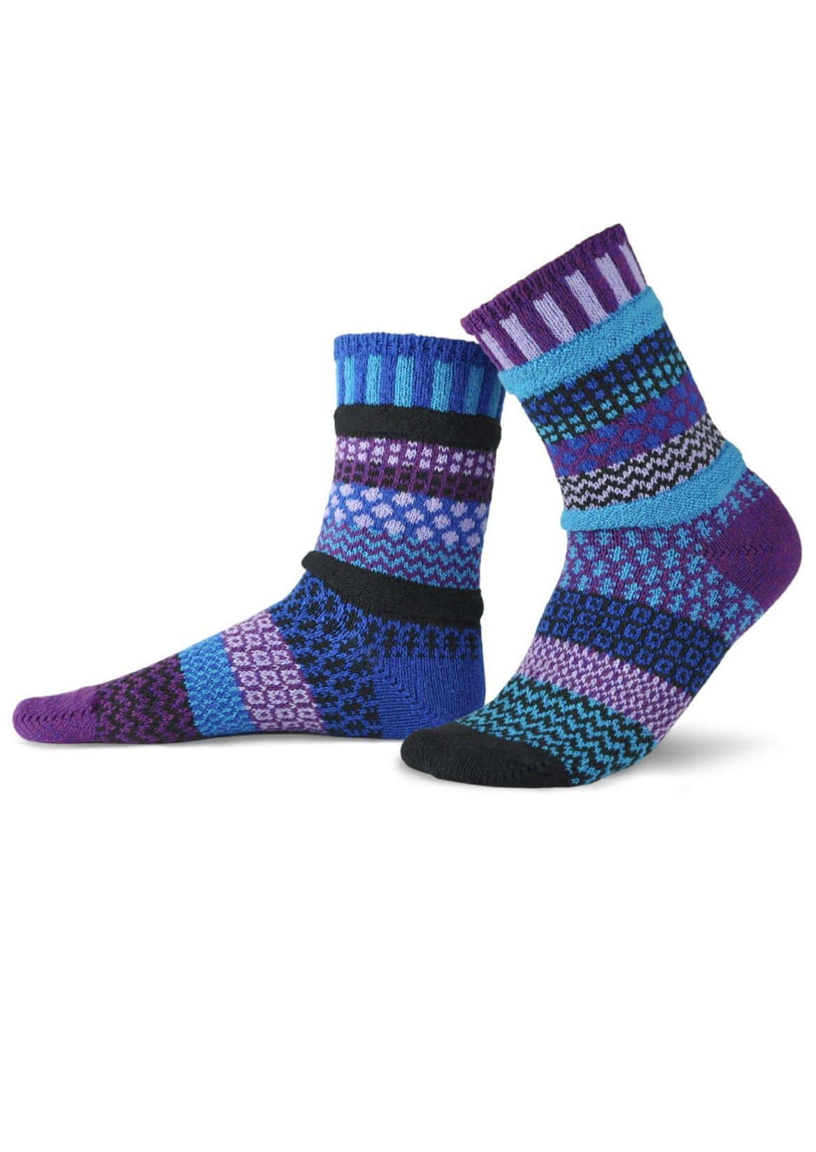 RASPBERRY Knitted Crew Socks Made in USA