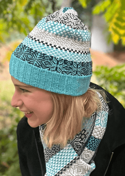 SNOWFALL Knitted Scarf Made in USA