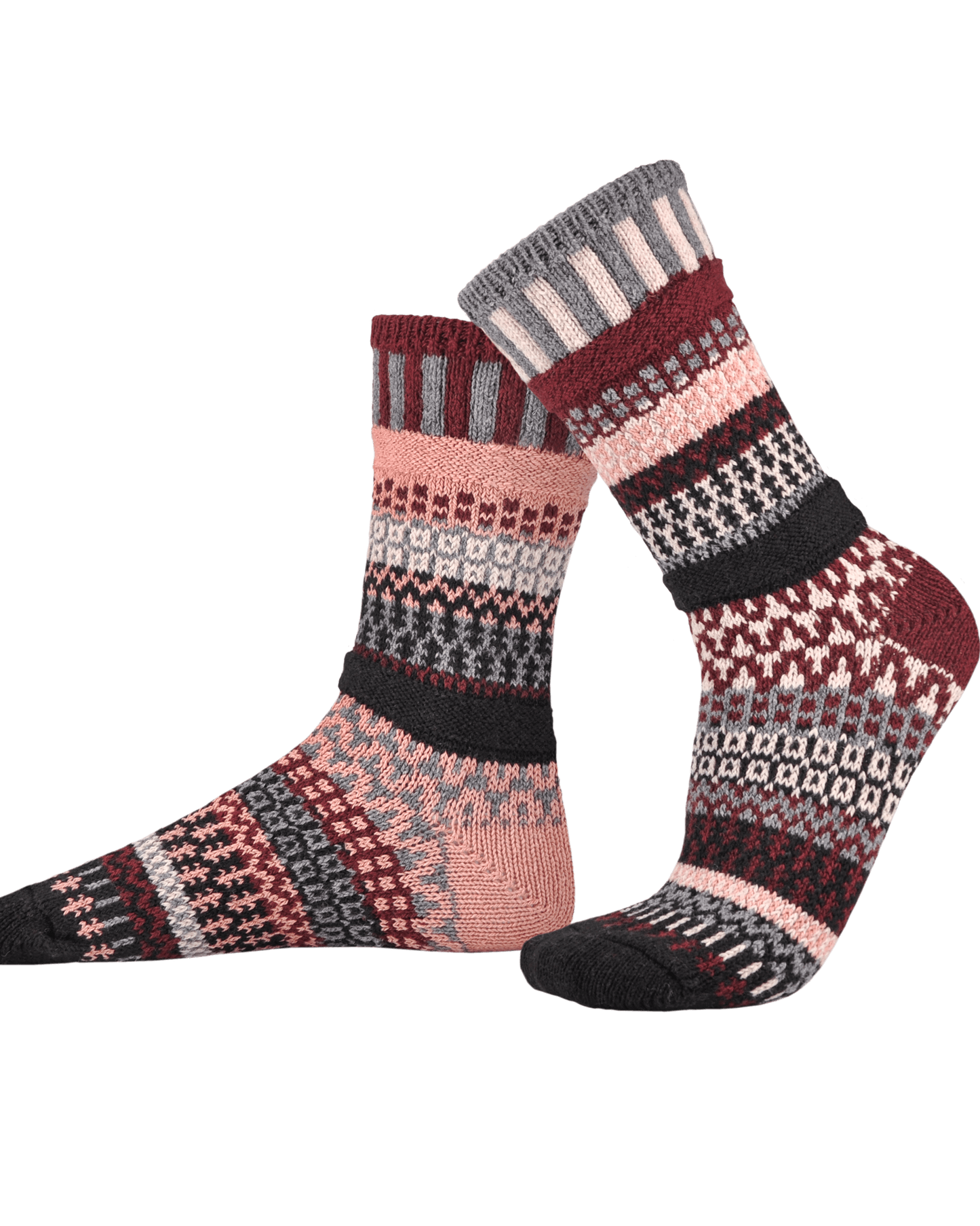 ROSEWOOD Wool Blend Knitted Crew Socks Made in USA