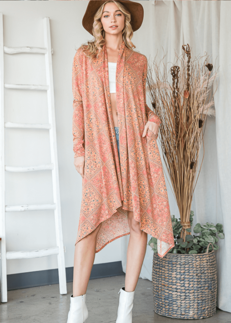 Willow Bohemian Vibes Long Cardigan