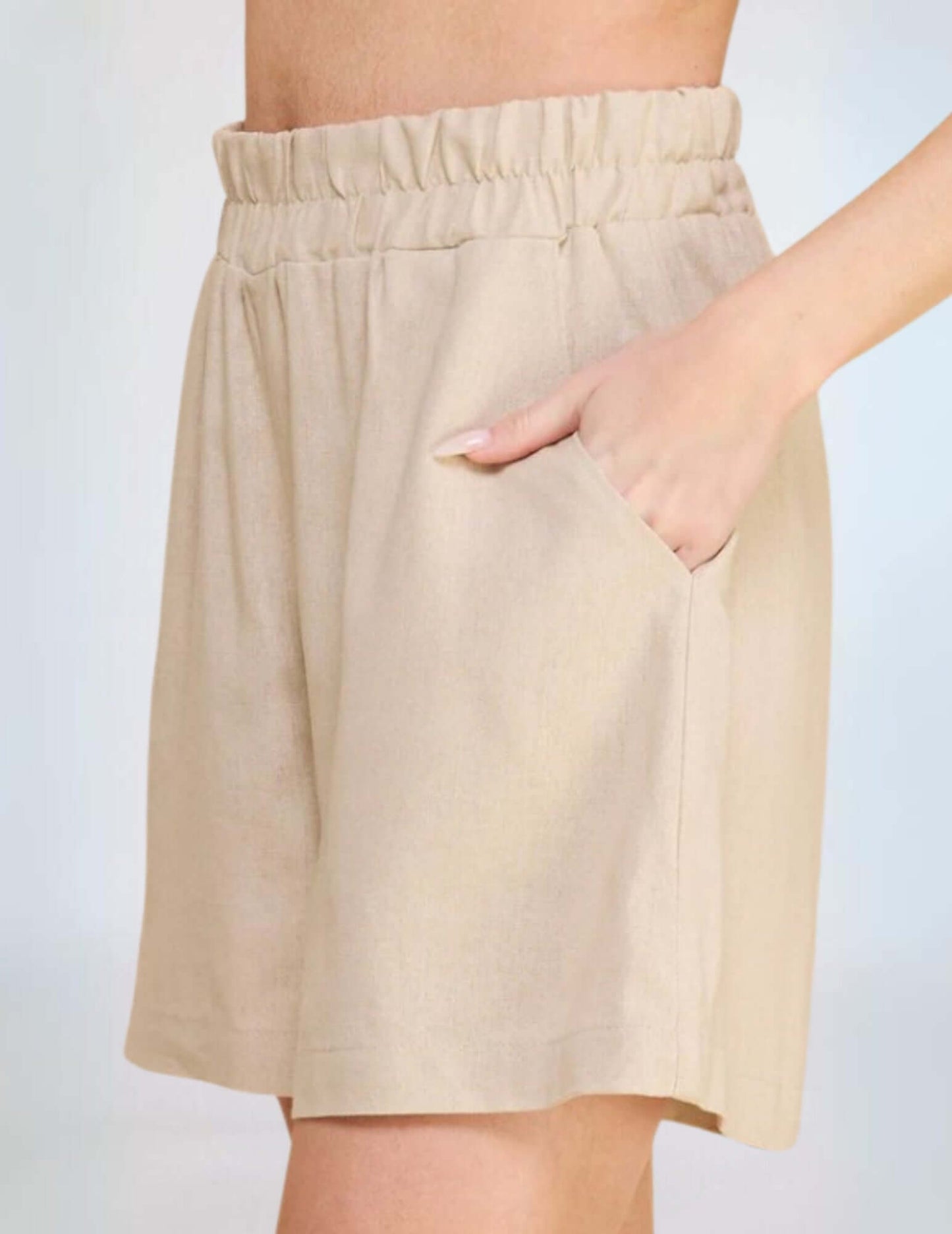 Amari Linen Blend Walking Shorts CLEARANCE FINAL SALE