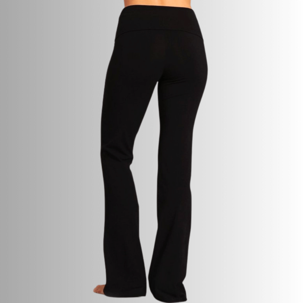 Ellie's Essential Cotton Bootcut Flare Solid Black