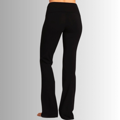 Ellie's Essential Cotton Bootcut Flare Solid Black