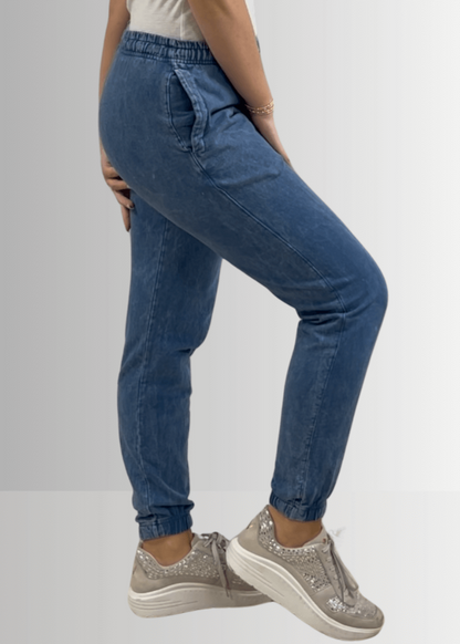 All Day French Terry Pocket Joggers Dark Denim