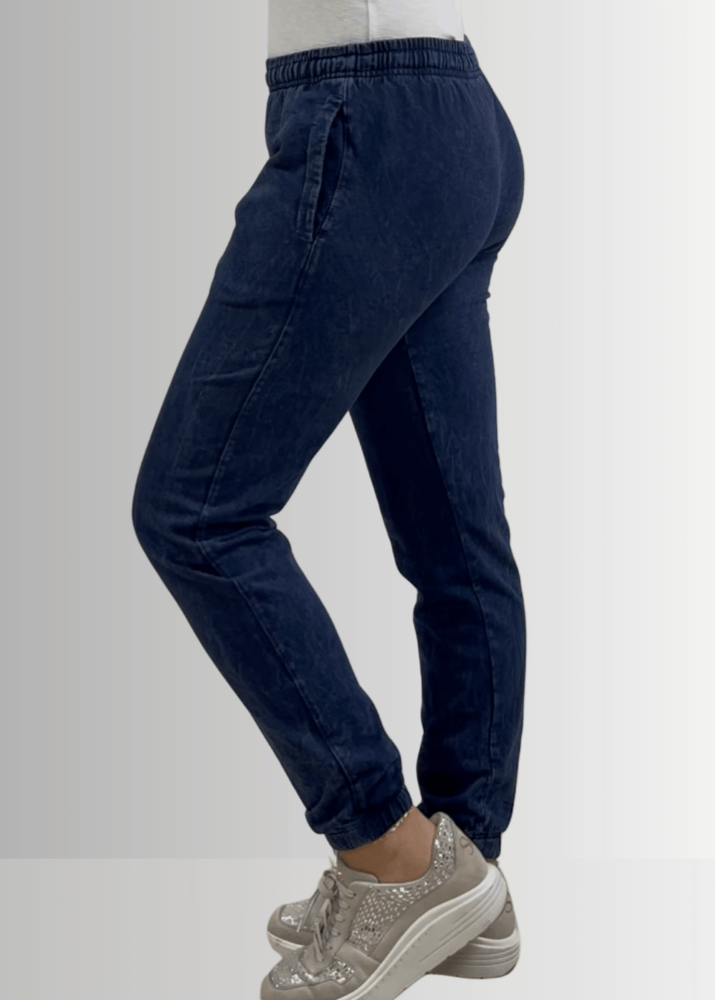 All Day French Terry Pocket Joggers Dark Denim