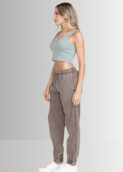 All Day French Terry Pocket Joggers Desert Taupe