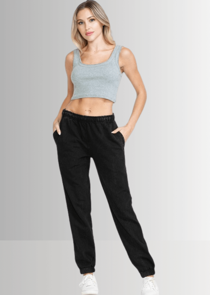 All Day French Terry Pocket Joggers Dark Ash Grey