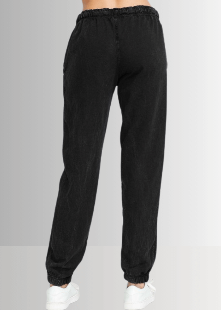 All Day French Terry Pocket Joggers in Black