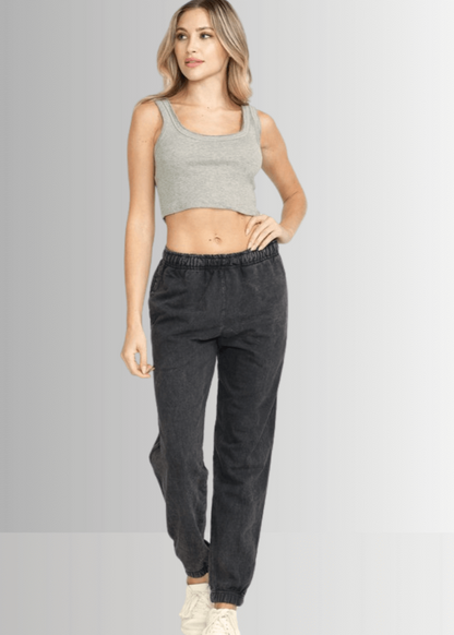 All Day French Terry Pocket Joggers Dark Ash Grey