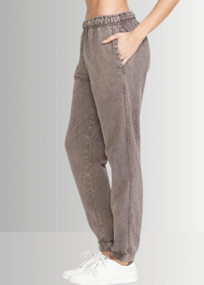 All Day French Terry Pocket Joggers in Black