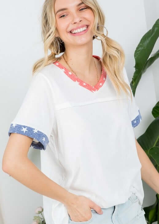 All Cotton Patriotic Essentials Tee CLEARANCE FINAL SALE