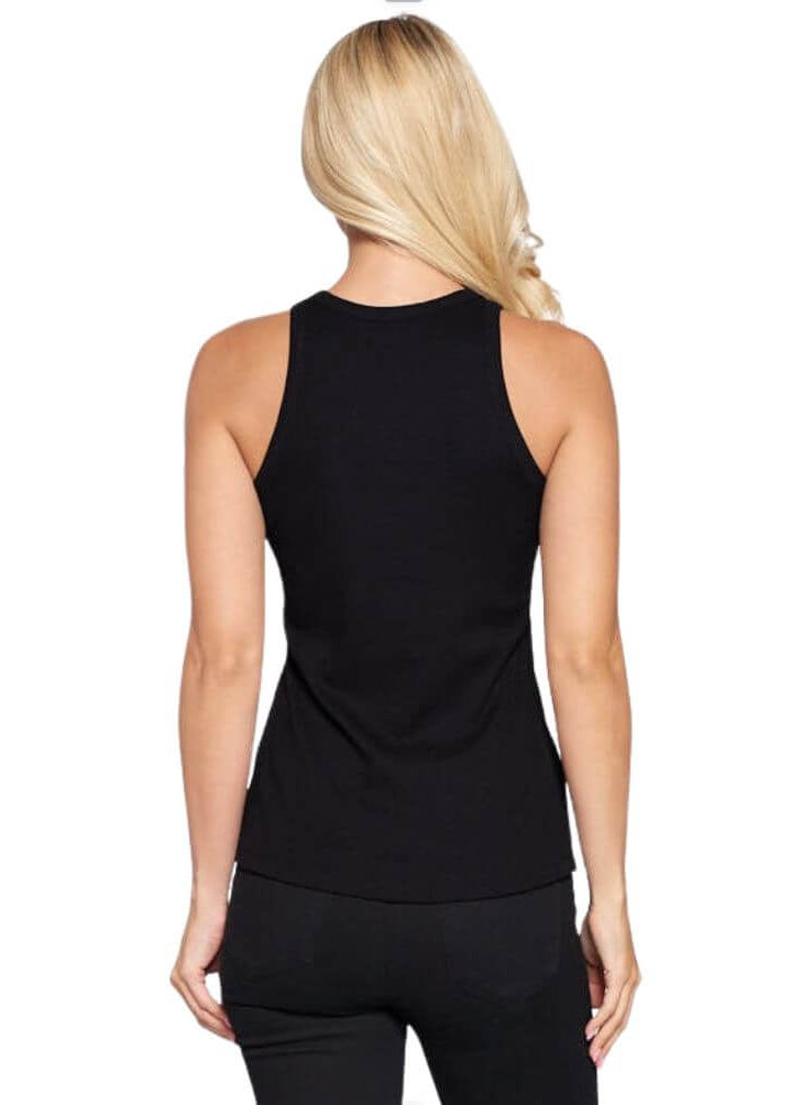Essentials Racer Back Ribbed Knit Tank Top