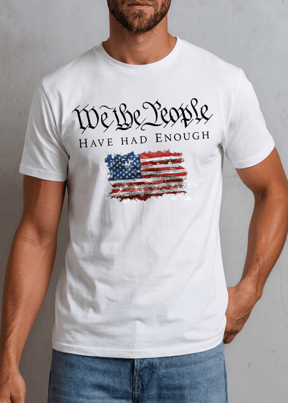 We The People Graphic White T-Shirt Made in USA