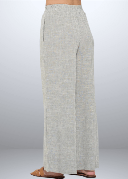Jane Casual Striped Wide Leg Pants