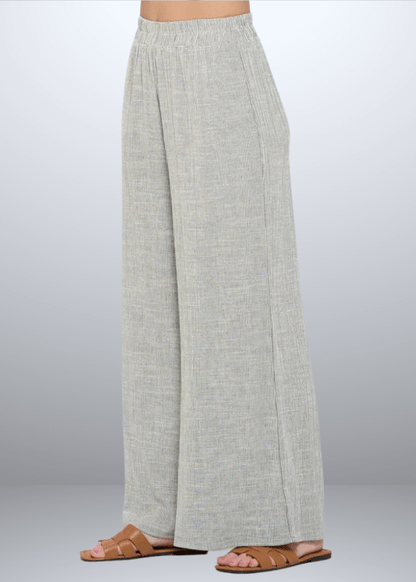 Jane Casual Striped Wide Leg Pants